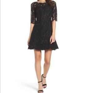 Eliza J Lace flares dress
